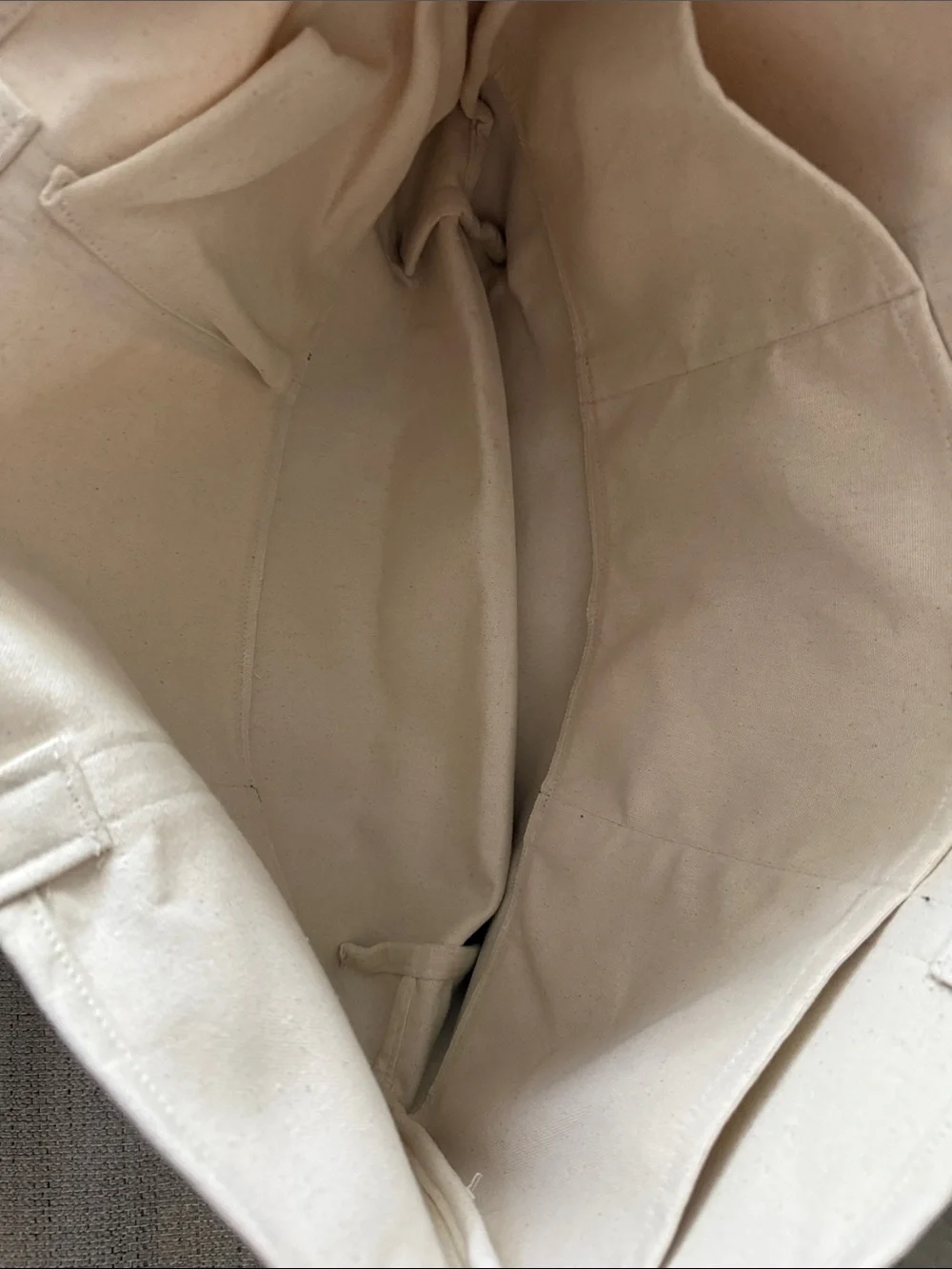 Harper Cream and Black Canvas Tote